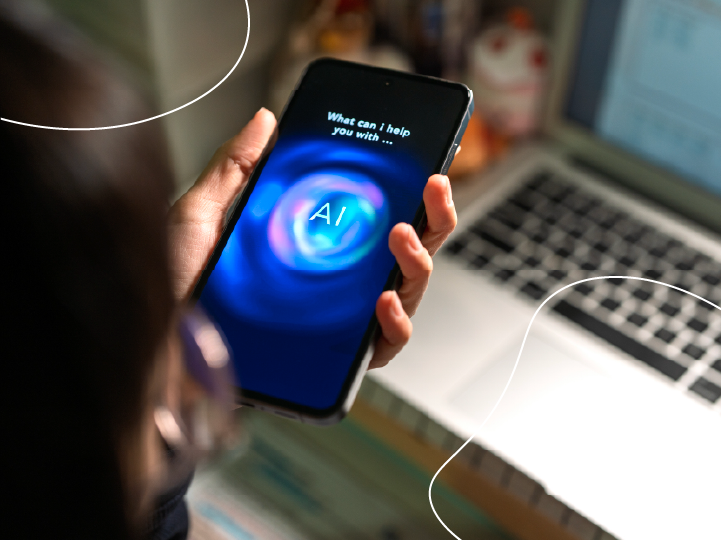 Handy mit AI Chatbot