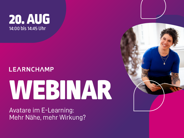Webinar - Avatare im E-Learning - am 20. August 2025